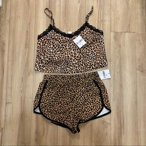 NWT Forever 21 Leopard Lounge Set